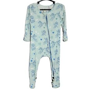 Bellabu Bear Paw Patrol Bamboo Convertible Footie Romper Blue 9-12 Months